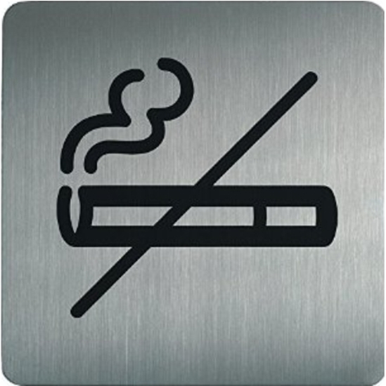 Слика на Пиктограм, Метални плочки за известувања, Забрането пушење, Durable, 495323