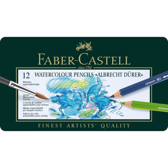 Слика на Боици, Дрвени, Сет 1/12, Faber Castell, A.Durer, Watercolour Pencils, 117512