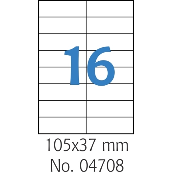 Слика на Етикети 04708 А4/100 105*37 Мулти 3