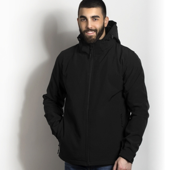 Слика на Јакна, Машка, Со Качулка, Publik, Protect Men,  57.025.10-3XL, Црна