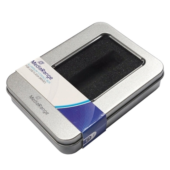 Слика на Кутија, Складирање USB, Алуминиум, Media Range, BOX901, 8.5*11.5*2.2цм, Сребрена