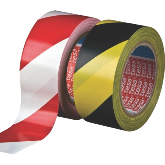 Слика на Лента , 50мм*33м, Tesa, Floor Marking Tape, 60760-00093-15, Црно-Жолта