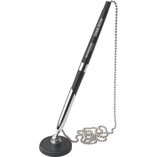 Слика на Пенкало Е28804 Со Метално Ланче и Постоље, Црна , ЕО 128150