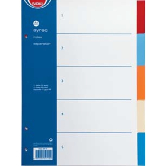 Слика на Разделник, 5 бои, А4, пвц, Noki, 59115