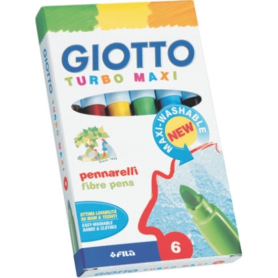 Слика на Фломастери, Сет 1/6, Giotto, Turbo Maxi, 453000