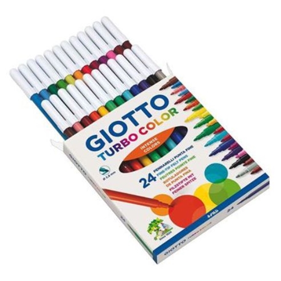 Слика на Фломастери, Сет 1/24, Giotto, Turbo Color, 417000