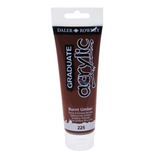 Слика на Боја, Акрилна, 120мл, Burnt Umber, Daler Rowney, Acrylic, 123120225, Кафеава