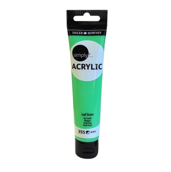 Слика на Боја, Акрилна, 75мл, Leaf, Daler Rowney, Simply Acrylic, 126975355, Зелена