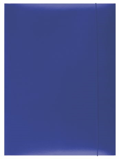 Слика на Папка со ластик, Картонска лакирана, А4, 300 гр., PBS, 21191131-01, КЛЕО, Сина