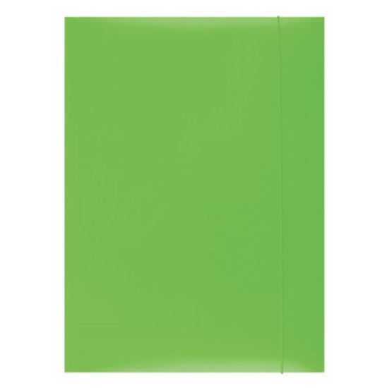 Слика на Папка со ластик, Картонска лакирана, А4, 300 гр., PBS, 21191131-02, КЛЕО, Зелена