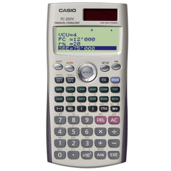 Слика на Калкулатор математички, Casio, FC-200V-S-EH, Сива