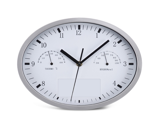 Слика на Часовник, Ѕиден, Со Термометар, Odri, Eliptic, 47871, 29*22*4цм