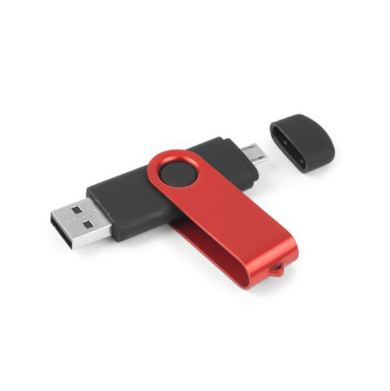 Слика на Меморија, USB, Со OTG за Андроид, 8 GB, Publik, Smart OTG, 37.350.30-08, Црвена