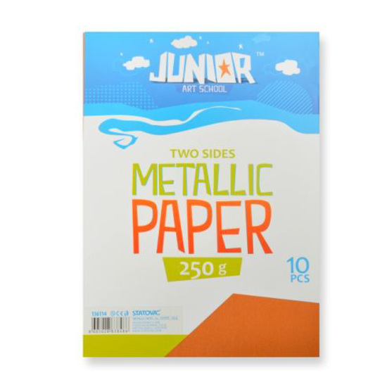 Слика на Хартија Металик, А4, 250гр, 1/1, Statovac, Junior, 136114, Бакарна