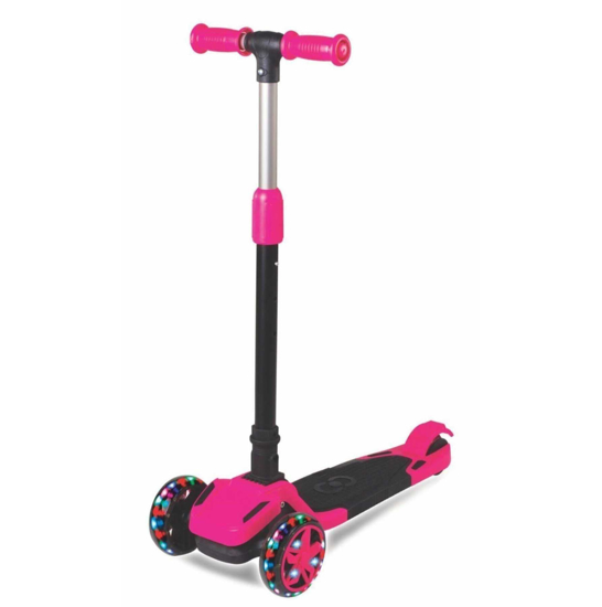 Слика на Тротинет, 3 тркала, Cool Wheels, Tulpar Foldable, FR59342, Розева