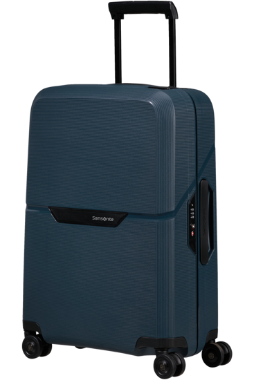 Слика на Куфер, 4 тркала,Тврда, Samsonite, Magnum Eco, 139845/1549, 40*55*20цм,Темно сина