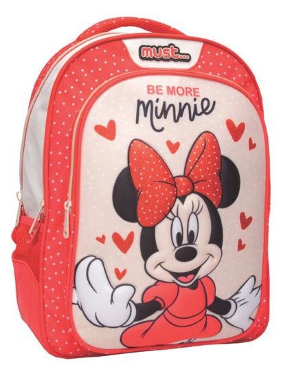 Слика на Ранец, 3 патенти, 3D, Must, Minnie Mouse, 000562945, 32*43*18цм, Црвена