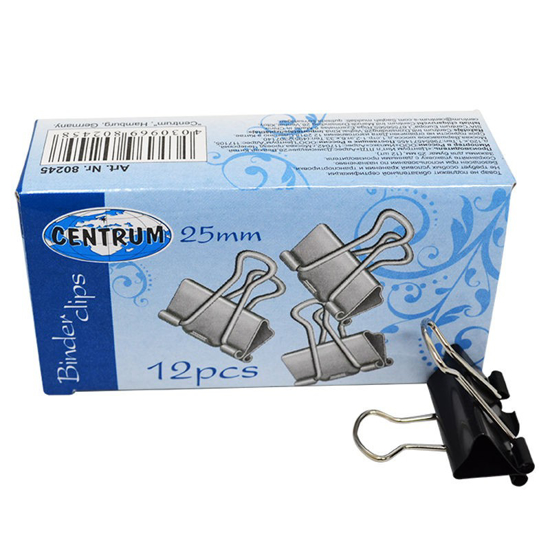 Слика на Штипка за хартија, 25мм, Сет 1/12, Centrum, 80245 / 91367