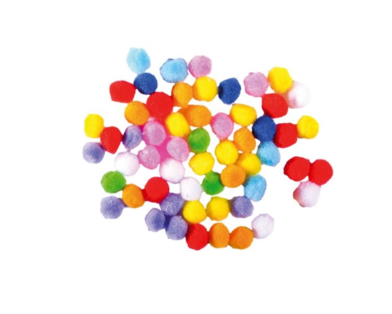 Слика на Декорации,Форма на топчиња пом пом,1/30,10мм, Junior,Crafty deco,137473,Микс бои