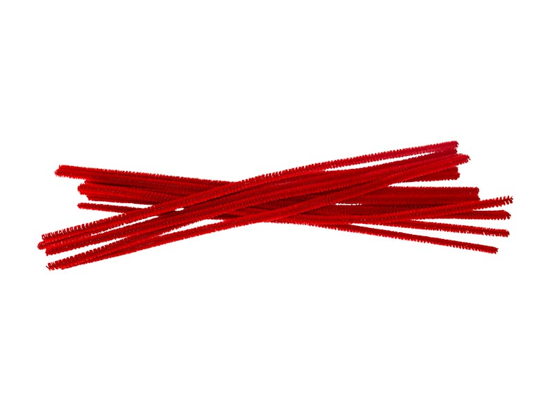 Слика на Декорации, Лента Плишана, 30см, 1/15, Junior, Crafty ropy, 137488, Црвена