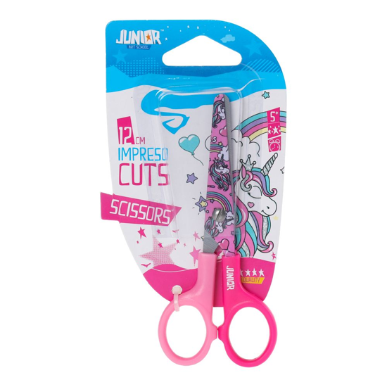 Слика на Ножици, Детски, Во блистер, 12см, Unicorn, Junior, Impreso cuts, 131503
