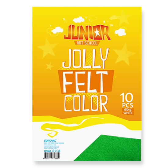 Слика на Филц Фин, А4, 1/1, Junior, Jolly Color Felt, 135060, Зелена