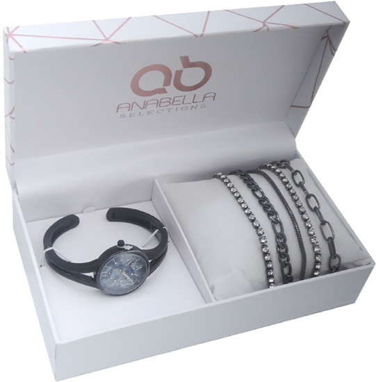 Слика на Часовник, рачен + нараквица, Statovac, Glory, 505015, Црна