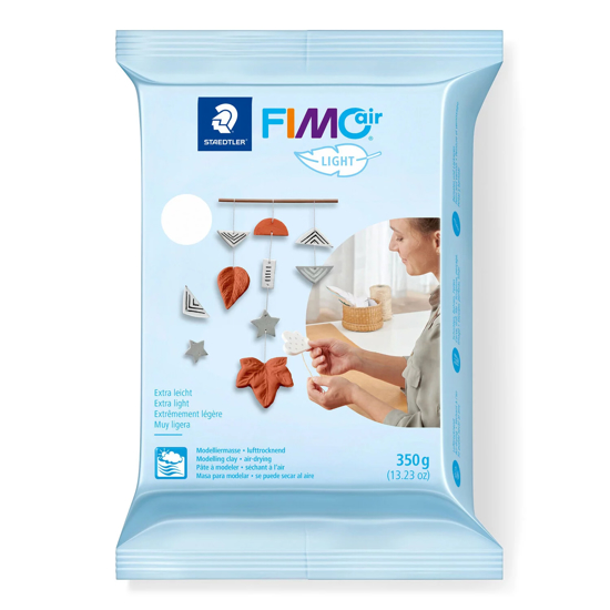 Слика на Глина, Тесто за моделирање, 350гр, Staedtler, FIMO Air Light, 8130-0, Бела