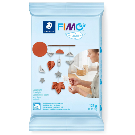 Слика на Глина, Тесто за моделирање, 125гр, Staedtler, FIMO Air Light,8133-76,Портокалова