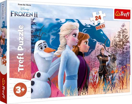 Слика на Сложувалка,Magical journey/Disney FrozenII, 24 парчиња,60*40,Trefl,24 Maxi,14298