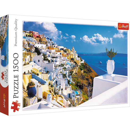 Слика на Сложувалка, Santorini, Greece, 1500 парчиња, 85*58цм, 3y+, Trefl, Premium, 26119