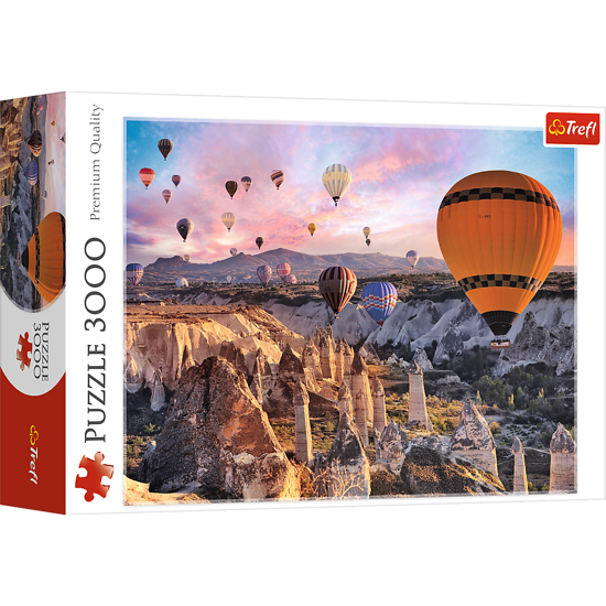 Слика на Сложувалка,Balloons over Cappadocia,3000 парчиња, 116*85,3y+,Trefl,Premium,33059