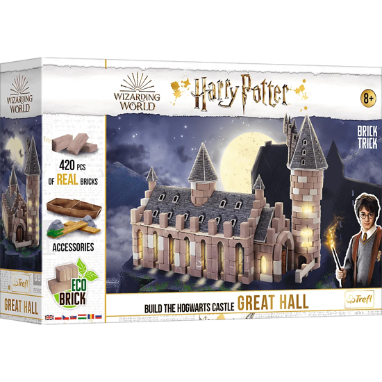 Слика на Сложувалка со креативни тули, Great Hall, 420 пар, XL, Trefl, Harry Potter,61562