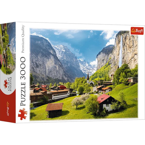 Слика на Сложувалка,Lauterbrunnen,Switzerland,3000парчиња, 116*85,3y+,Trefl,Premium,33076