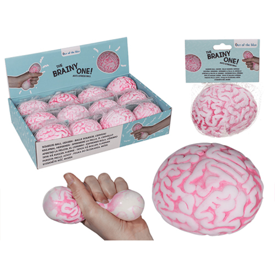 Слика на Топче, Анти стрес мозок, 8см, Out of the blue, Squeeze ball Brain, 12/0951