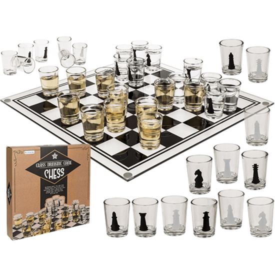 Слика на Шах, со мали чаши, 35х35см, Out of the blue, Drinking game Chess, 79/4035