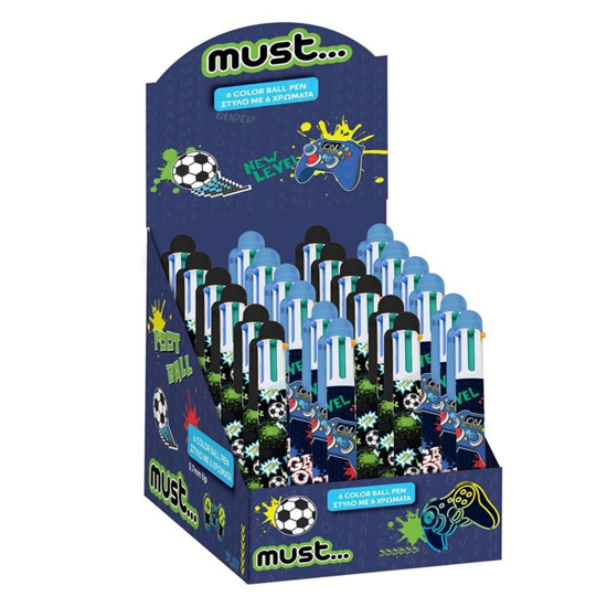 Слика на Пенкало,6 Бои, 0,7 мм, Boy ,2 designs,Must, Must Football -Press Start,000585652