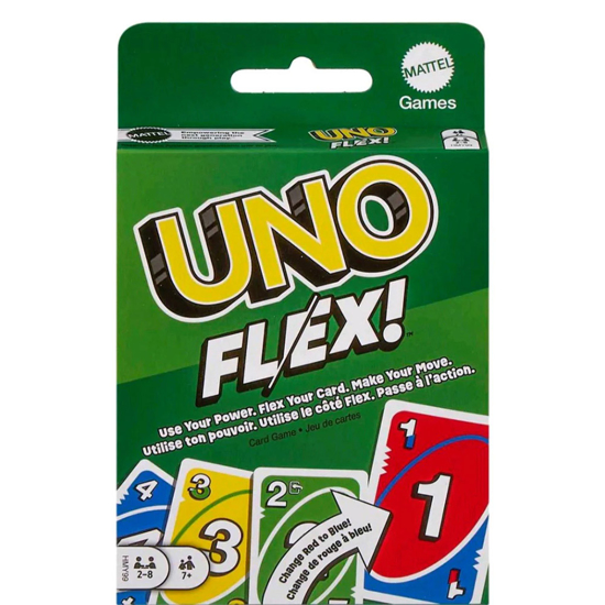 Слика на УНО Карти, UK,FR,DE,ES,NL, Dinotoys, UNO FLEX, HMY99, 9*14.5*0цм