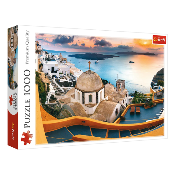 Слика на Сложувалка, Fairytale over Santorini, 1000 парчиња, 68*48цм, 3+, Trefl, 10445