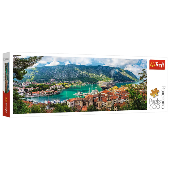 Слика на Сложувалка, Kotor , Montenegro, 500 Парчиња, 66*23,7цм, 3+, Trefl, 29506