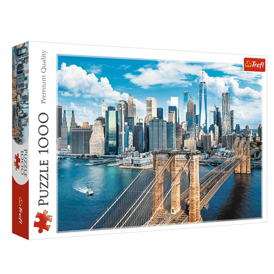 Слика на Сложувалка,Brooklyn Bridge,New York,1000Парчиња, 68*48цм, 3+,Trefl,Premium,10725