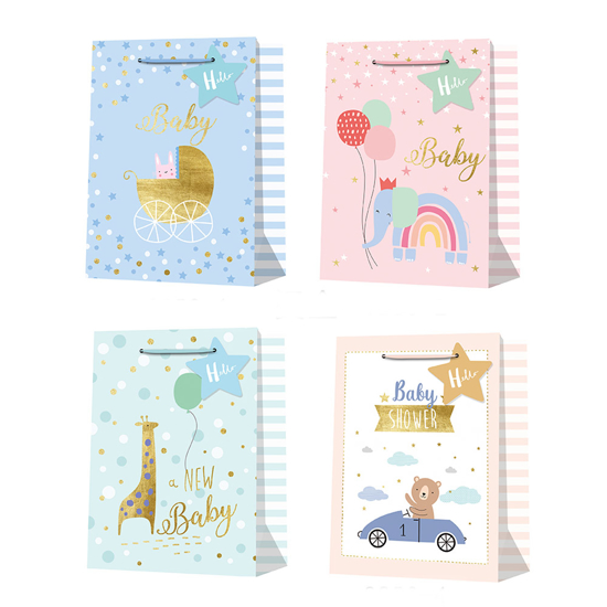 Слика на Кеса украсна,26*32*12цм, L,Baby Shower,BG Office,BG D 3250-2,Микс