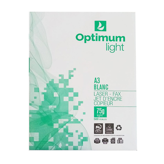 Слика на Хартија фотокопирна, 1/500 , А3, 75гр., Lacoste optimum light , Бела