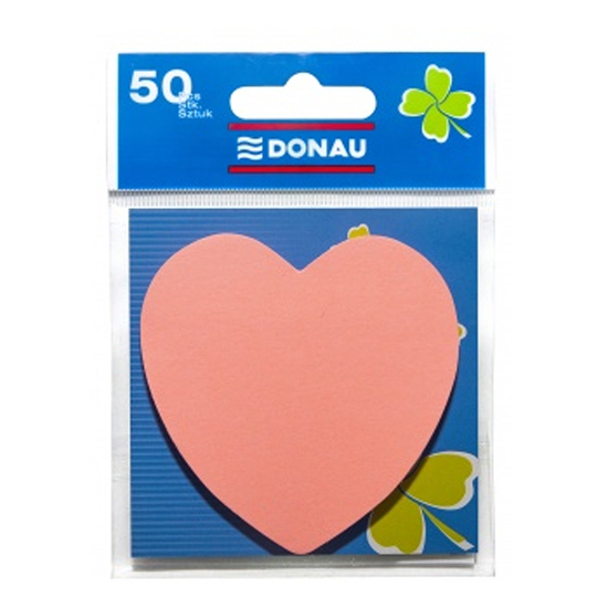 Слика на Мемо блок, 1/50, Fancy, Heart, PBS, Donau, 7562001PL-16, Розева