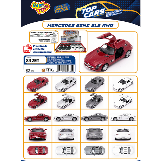 Слика на Количка, 1:36, Easy Toys, Mercedes-Benz SLS AMG, 832ET