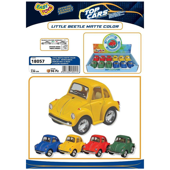 Слика на Количка, 5,08cm, Easy Toys, Little Beetle(matte color), 18057, Микс бои