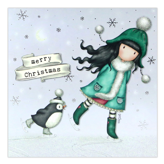 Слика на Честитка,Божиќна,Merry Christmas,The Ice Dance,Santoro,GorjussXGJ012,17*16,5*0,2