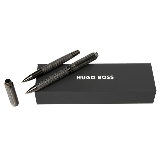 Слика на Гарнитура сет, Пенкало+ролер, Мина Сина М, Hugo Boss, Elemental, HPBR465D, Црна