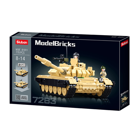 Слика на Тенк Main Battle Tank 2 in 1, 770, Sluban , Model Bricks, M38-B1011