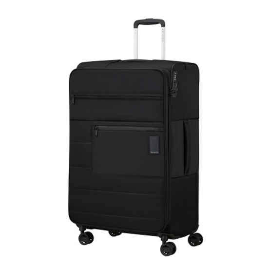 Слика на Куфер, 4 Тркала, Мека, Samsonite , Vaycay Spinner, 145452/1041, 47*77*29цм, Црна